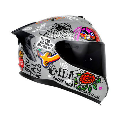 CASCO SHAFT SH-610DV PRO CANDELA GRIS NEGRO VISOR HUMO