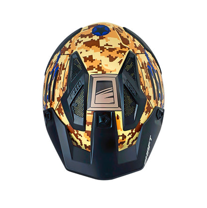 CASCO SHAFT SH-225 PILOT TOP MATE ARENA AZUL NAVY VISOR HUMO