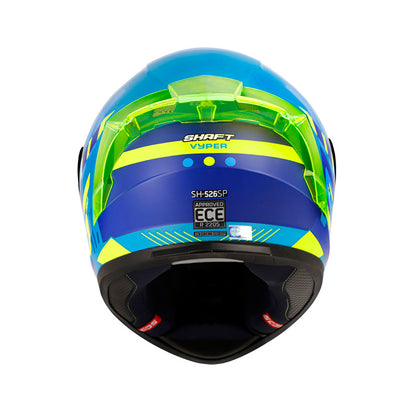 CASCO SHAFT SH-526SP VYPER MATE AZUL AMARILLO NEON HUMO