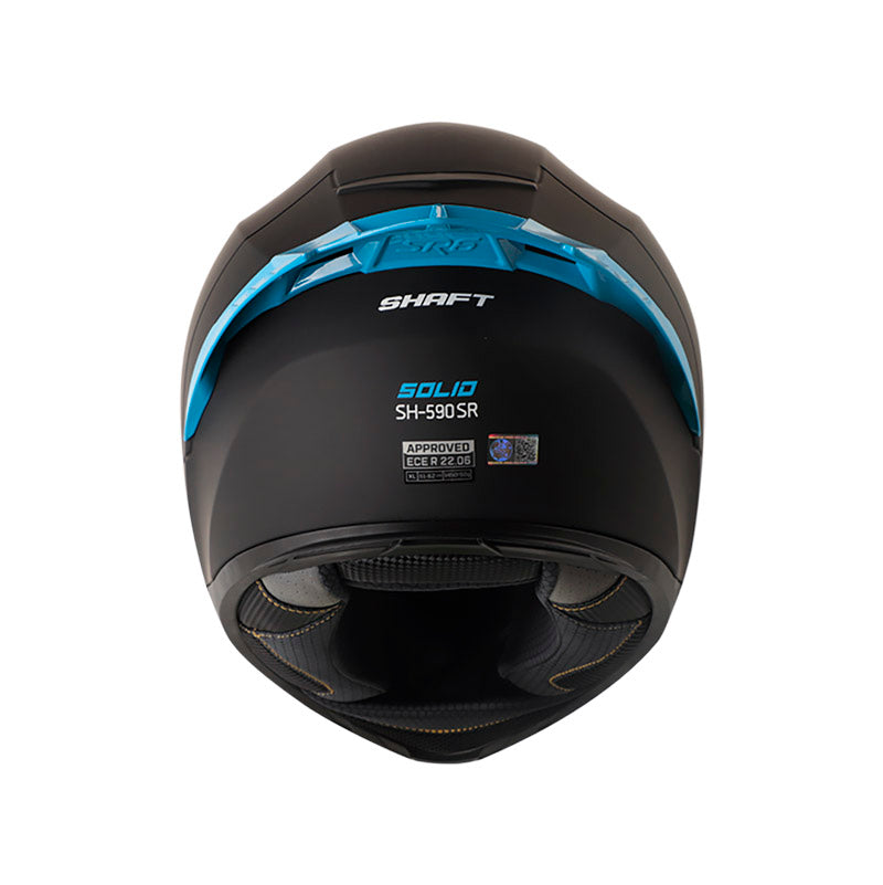 CASCO SHAFT SH-590SR SOLID MATE NEGRO AZUL IRIDIUM AZUL