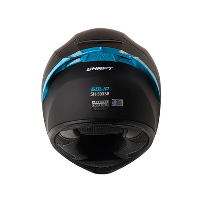 CASCO SHAFT SH-590SR SOLID MATE NEGRO AZUL IRIDIUM AZUL