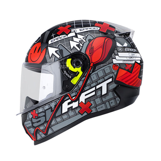 CASCO SHAFT SH-560 CLICK MATE NEGRO ROJO