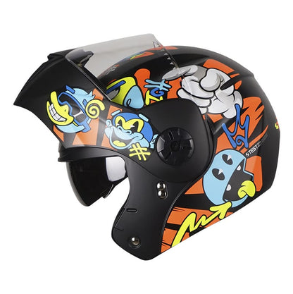 CASCO ICH ICH-3110S TOLSTOY MATE NEGRO NARANJA NEON