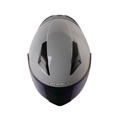 CASCO SHAFT SH-582SP EVO SOLID GRIS NEGRO VISOR IRIDIUM AZUL