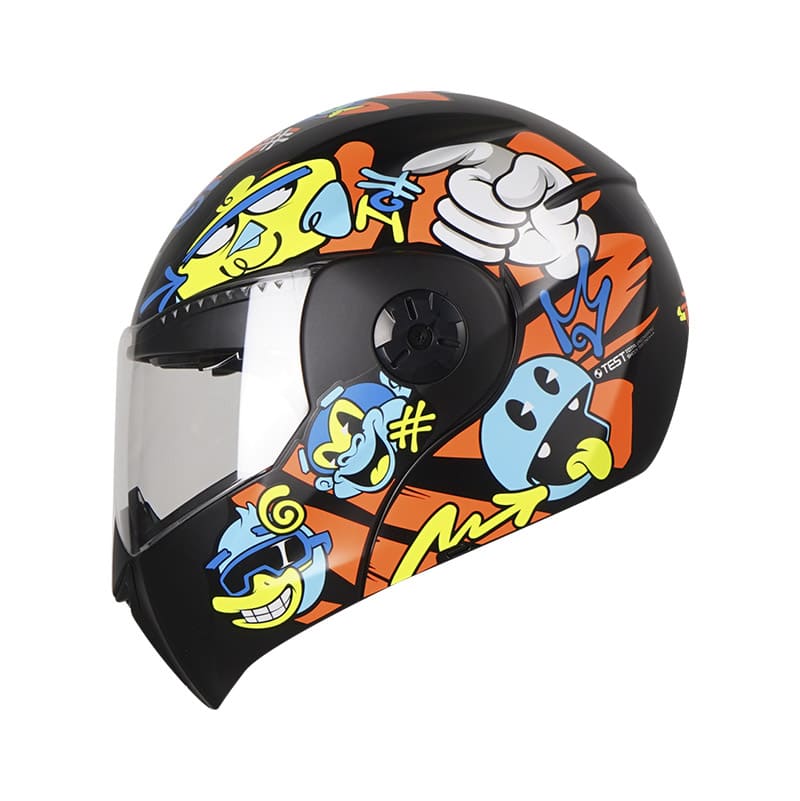 CASCO ICH ICH-3110S TOLSTOY MATE NEGRO NARANJA NEON