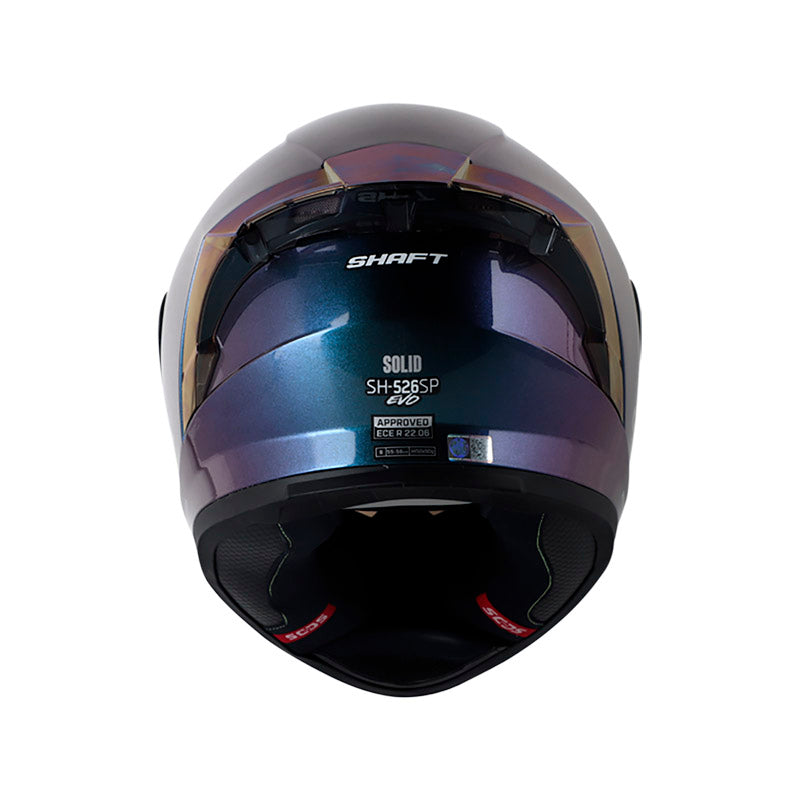 CASCO SHAFT SH-526SP EVO SOLID CAMALEON PLATA VISOR IRIDIUM