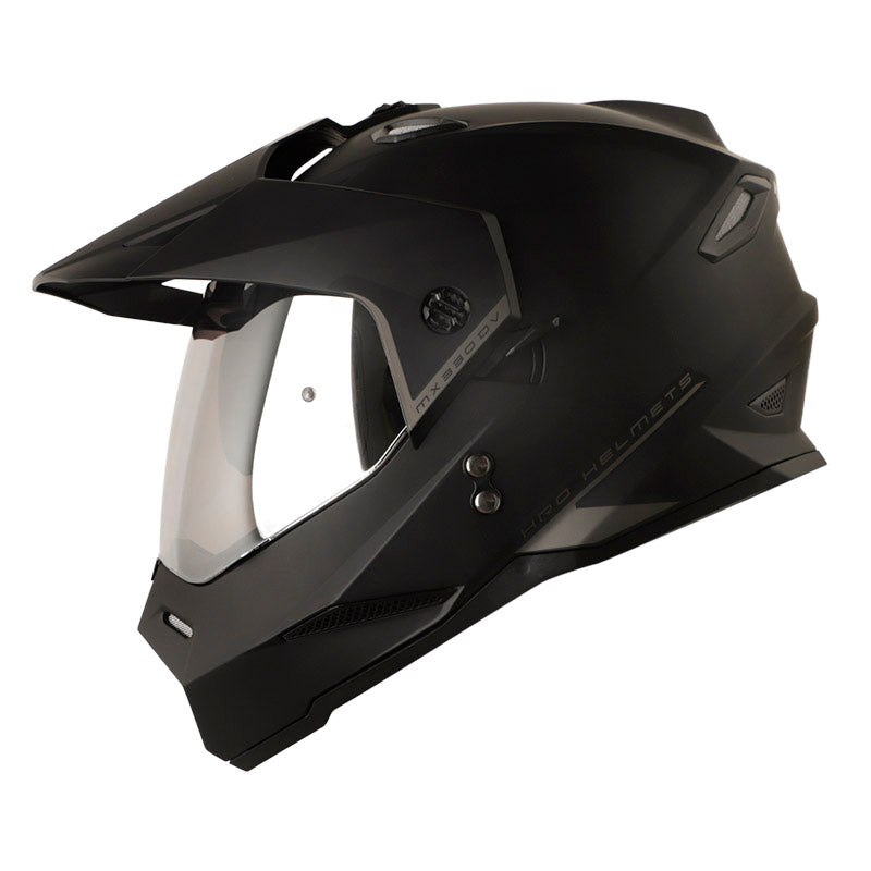 CASCO HRO HRO-MX330DV SOLID MATE NEGRO GRIS VISOIR IRIDIUM