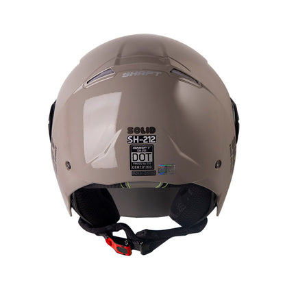 CASCO SHAFT SH-212 SOLID ARENA NEGRO7 VISOR IRIDIUM PLATA