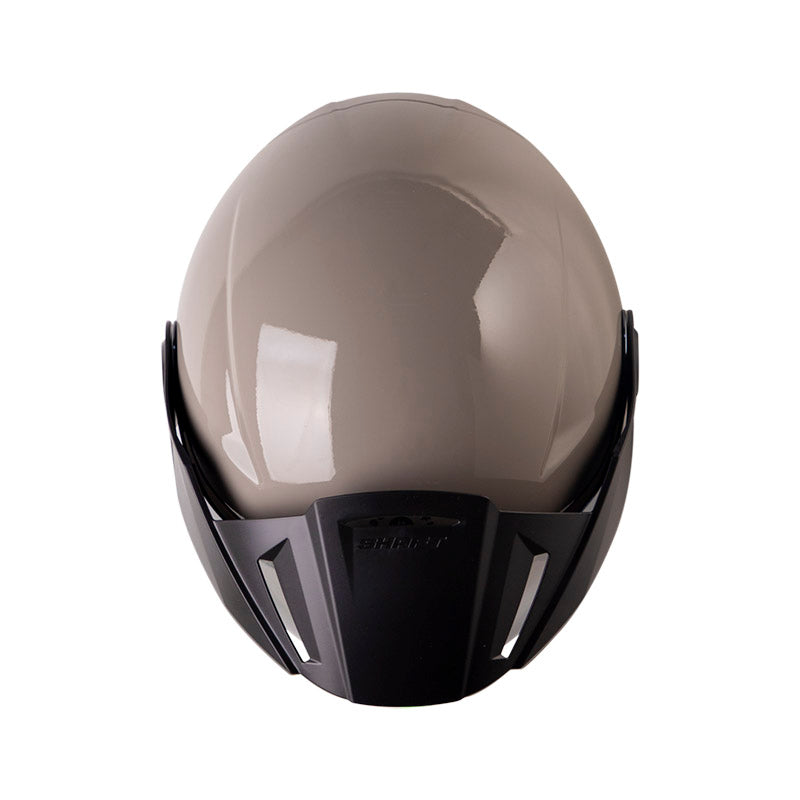 CASCO SHAFT SH-212 SOLID ARENA NEGRO7 VISOR IRIDIUM PLATA