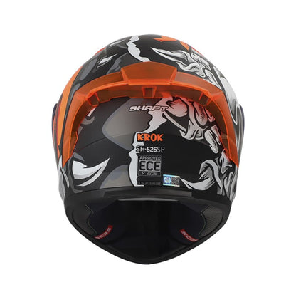 CASCO SHAFT SH-526SP KROK MATE NEGRO NARANJA NEON