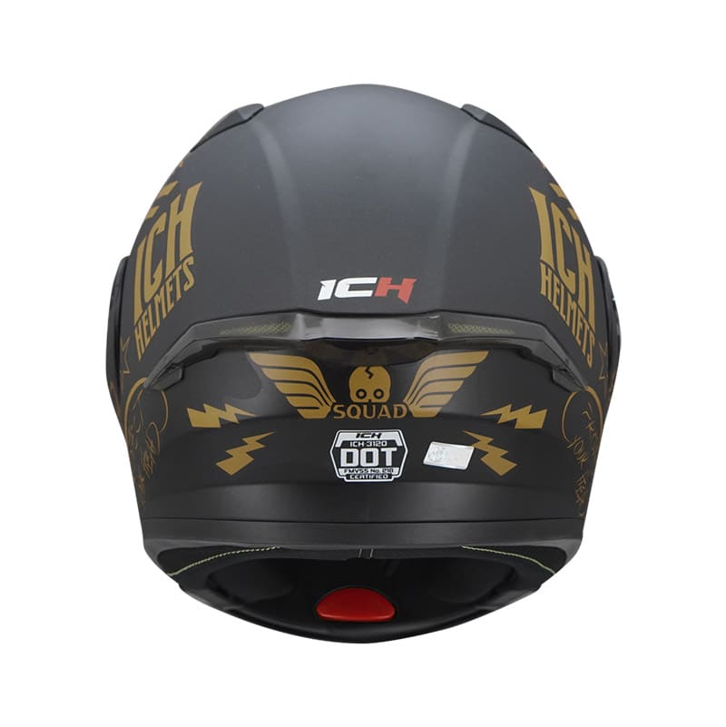 CASCO ICH ICH-3120DV SQUAD MATE NEGRO DORADO VISOR HUMO