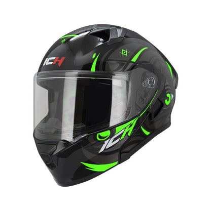 CASCO ICH ICH-3120DV LUX NEGRO VERDE NEON