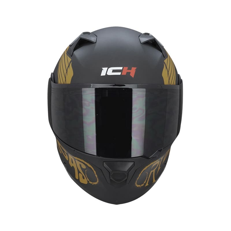 CASCO ICH ICH-3120DV SQUAD MATE NEGRO DORADO VISOR HUMO