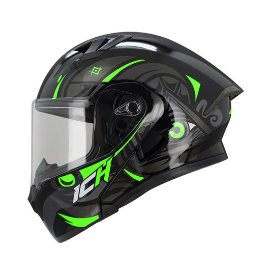 CASCO ICH ICH-3120DV LUX NEGRO VERDE NEON