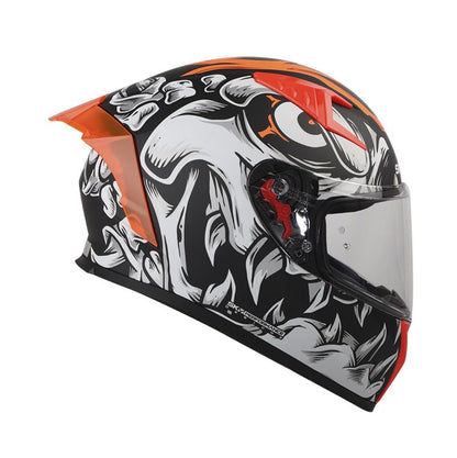 CASCO SHAFT SH-526SP KROK MATE NEGRO NARANJA NEON