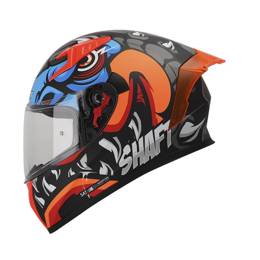 CASCO SHAFT SH-526SP KROK MATE NEGRO NARANJA NEON