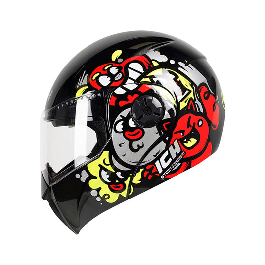 CASCO ICH ICH-3110S DREAM TEAM NEGRO ROJO