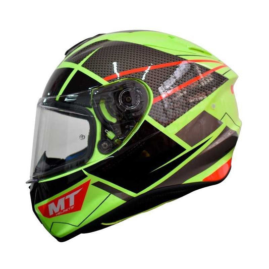 CASCO MT TARGO PRO PODIUM NEGRO AMARILLO NEON