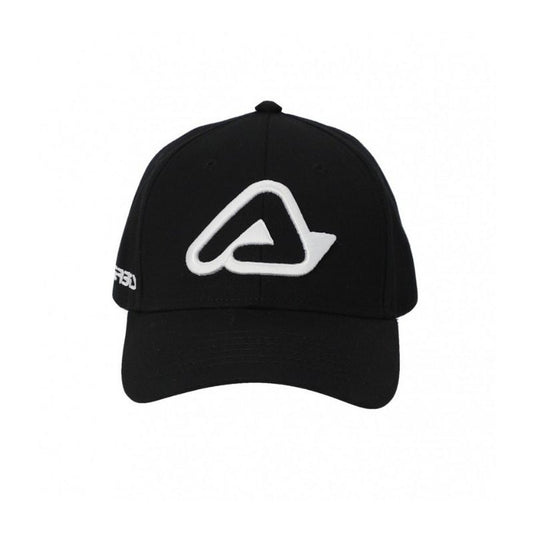 GORRA ACERBIS LOGO NEGRO BLANCO CURVA