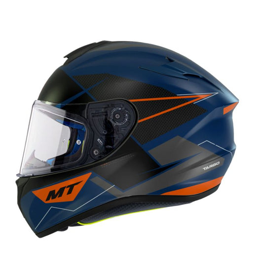 CASCO MT TARGO PRO PODIUM MATE AZUL NEGRO
