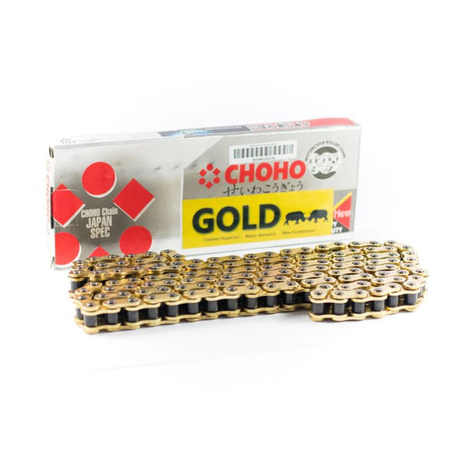 CADENA CHOHO 520HOL-120L DORADA
