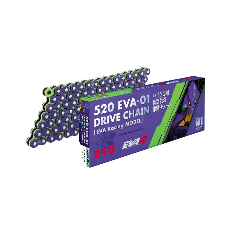 CADENA DID 520EVA-01-120ZB XRING VIOLETA Y VERDE