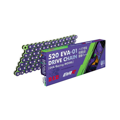 CADENA DID 520EVA-01-120ZB XRING VIOLETA Y VERDE