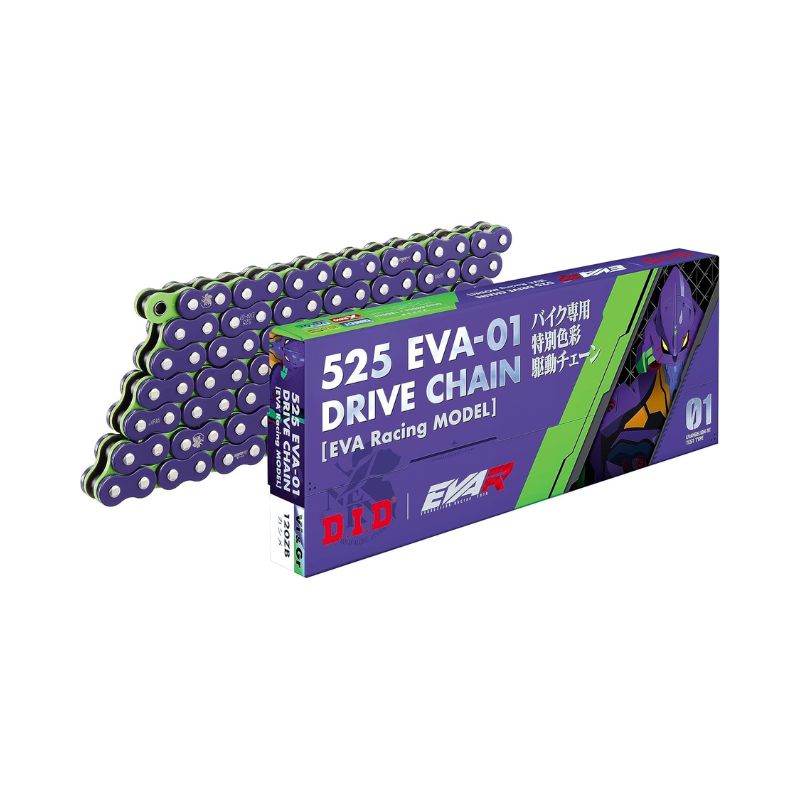 CADENA DID 525EVA-01-120ZB XRING VIOLETA Y VERDE