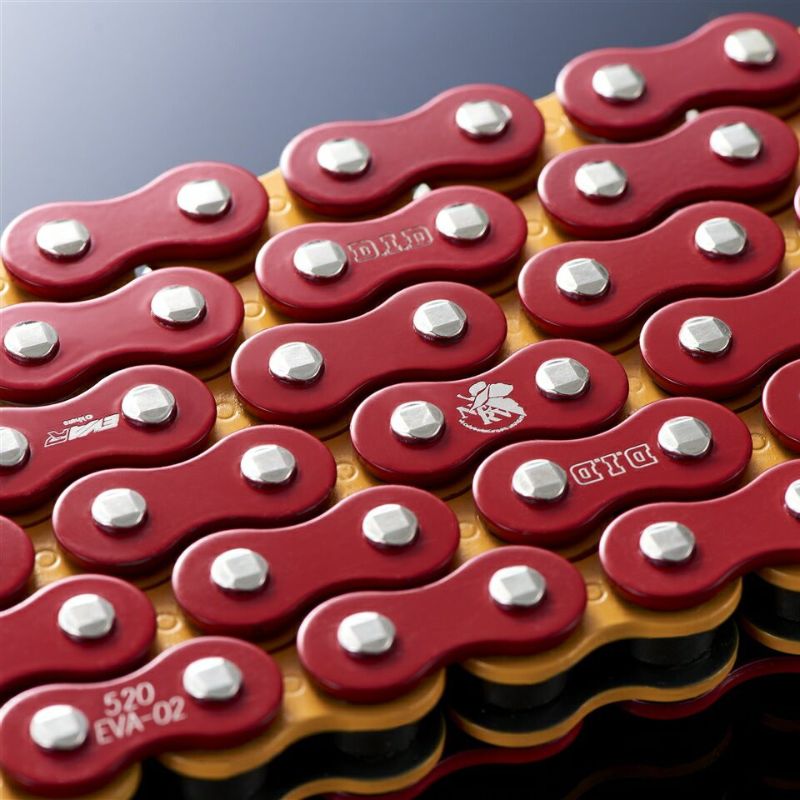 CADENA DID 520EVA-02-120ZB XRING ROJO NARANJA