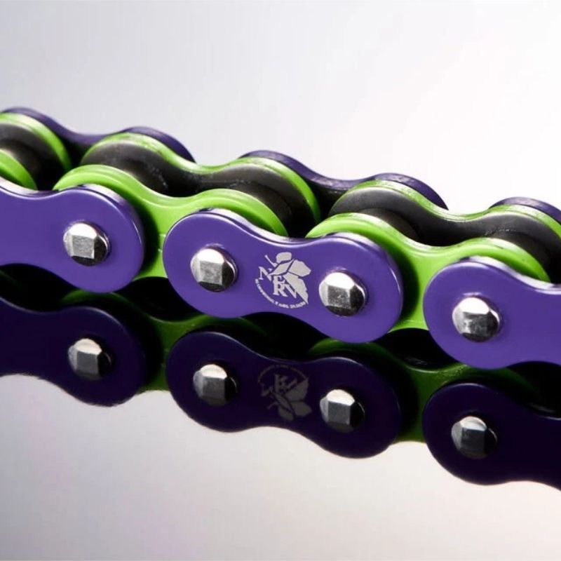 CADENA DID 520EVA-01-120ZB XRING VIOLETA Y VERDE