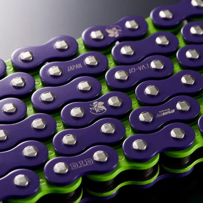 CADENA DID 525EVA-01-120ZB XRING VIOLETA Y VERDE