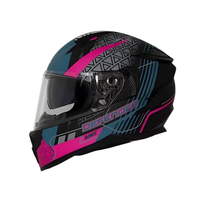 CASCO AMX DEFENDER XOOM MATE AZUL ROSADO