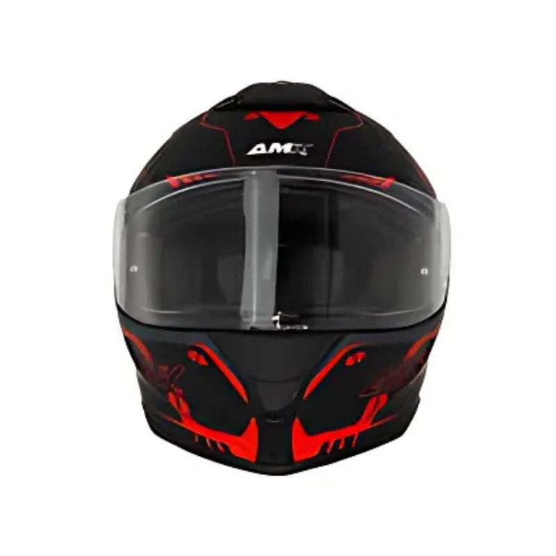 CASCO AMX STREAM ENIGMA MATE NEGRO ROJO
