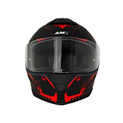 CASCO AMX STREAM ENIGMA MATE NEGRO ROJO