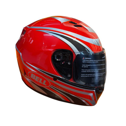 CASCO BELL QUALIFIER CONDUICT ROJO PLATA
