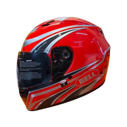 CASCO BELL QUALIFIER CONDUICT ROJO PLATA