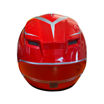 CASCO BELL QUALIFIER CONDUICT ROJO PLATA