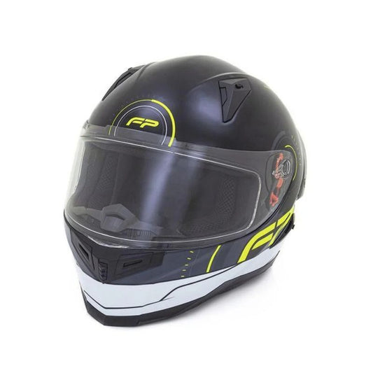 CASCO FIREPARTS IGNITION 863C NEGRO BLANCO NEON