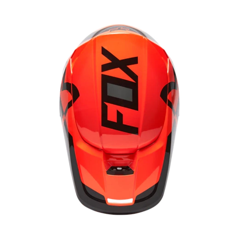 CASCO FOX V1 LUX NARANJA NEGRO American Motos
