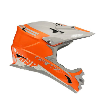 CASCO GW BMX WASP NARANJA GRIS