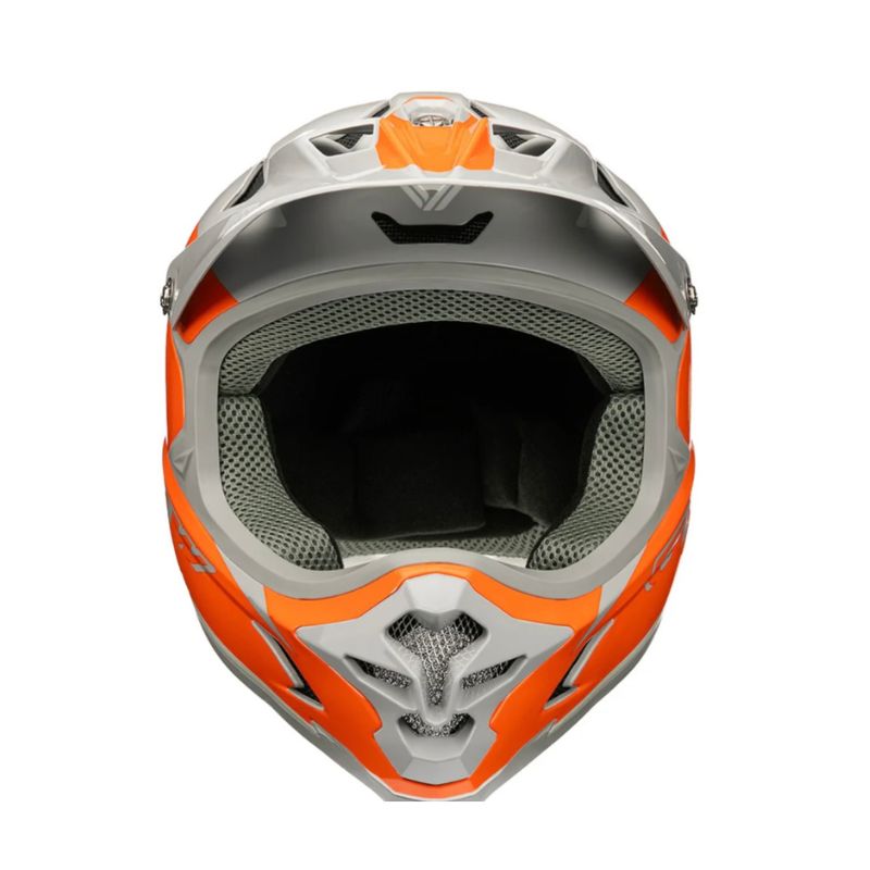 CASCO GW BMX WASP NARANJA GRIS