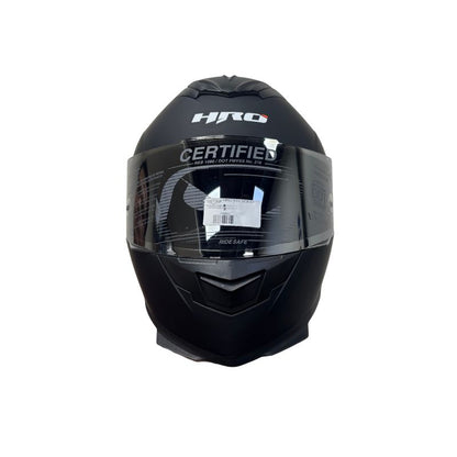 CASCO HRO HRO-511 SOLID MATE NEGRO7 VISOR IRIDIUM PLATA