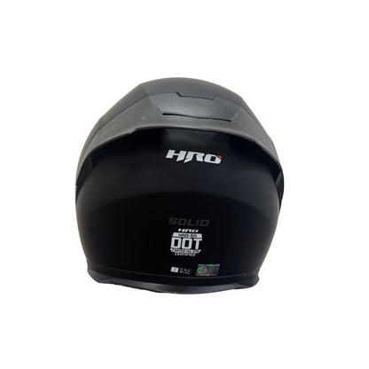 CASCO HRO HRO-511 SOLID MATE NEGRO7 VISOR IRIDIUM PLATA