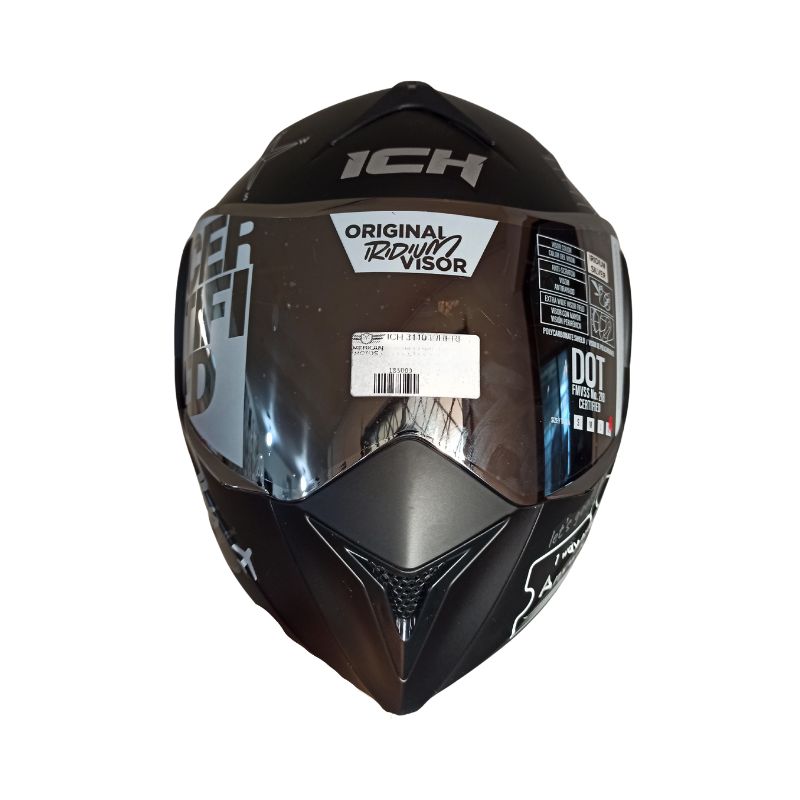 CASCO ICH-3110DV WHERE TO NEXT MATE NEGRO BLANCO VISOR PLATA