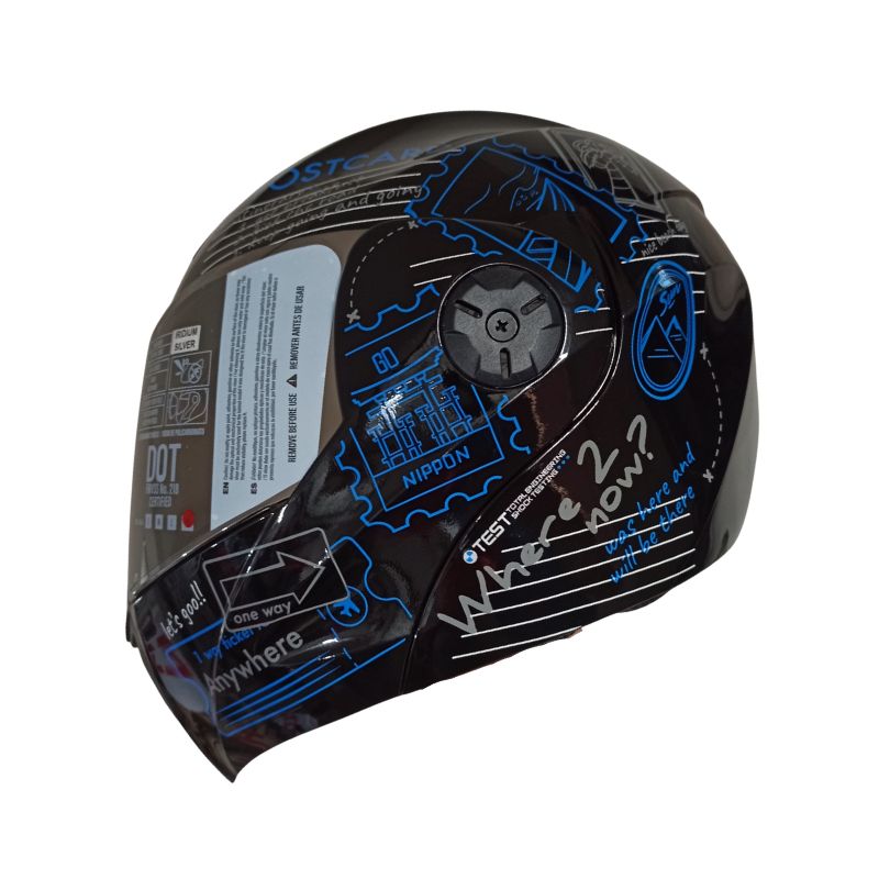 CASCO ICH-3110DV WHERE TO NEXT NEGRO PLATA VISOR PLATA