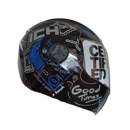 CASCO ICH-3110DV WHERE TO NEXT NEGRO PLATA VISOR PLATA