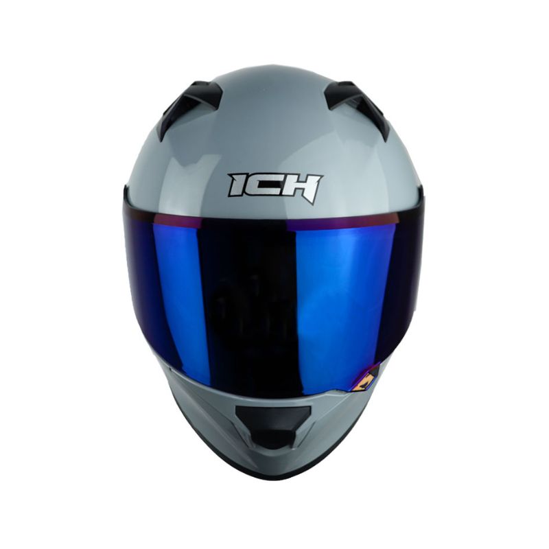 CASCO ICH-503 SOLID CAMALEON GRIS VISOR AZUL – American Motos Colombia