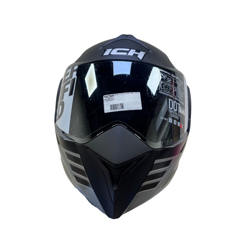 CASCO ICH ICH-3110DV ROBOTO MATE NEGRO AMARILLO NEON HUMO