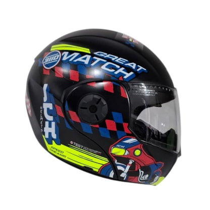 CASCO ICH ICH-3110S ERACER MATE NEGRO AMARILLO NEON