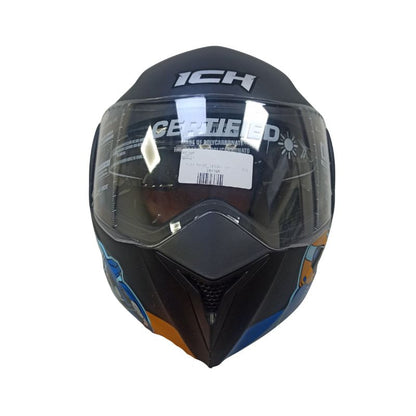 CASCO ICH ICH-3110S ERACER MATE NEGRO NARANJA